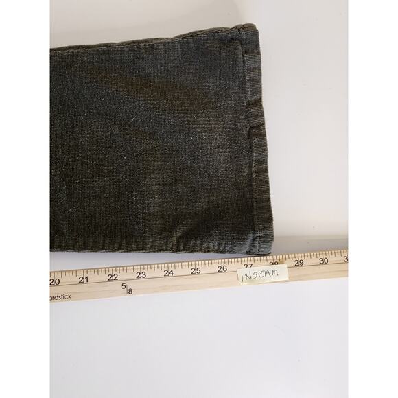 Youth BUBBLEGUM Green Tight Corduroy Flare Cuff 90s Jeans SZ 16 (26" Waist) - Picture 8 of 8